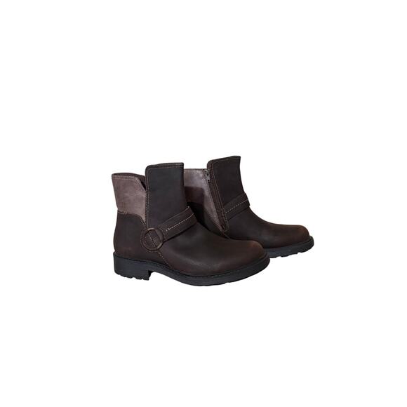 Clarks Women’s Opal Rose Bootie 10 Brown Leather | Comfort | New - Picture 3 of 4